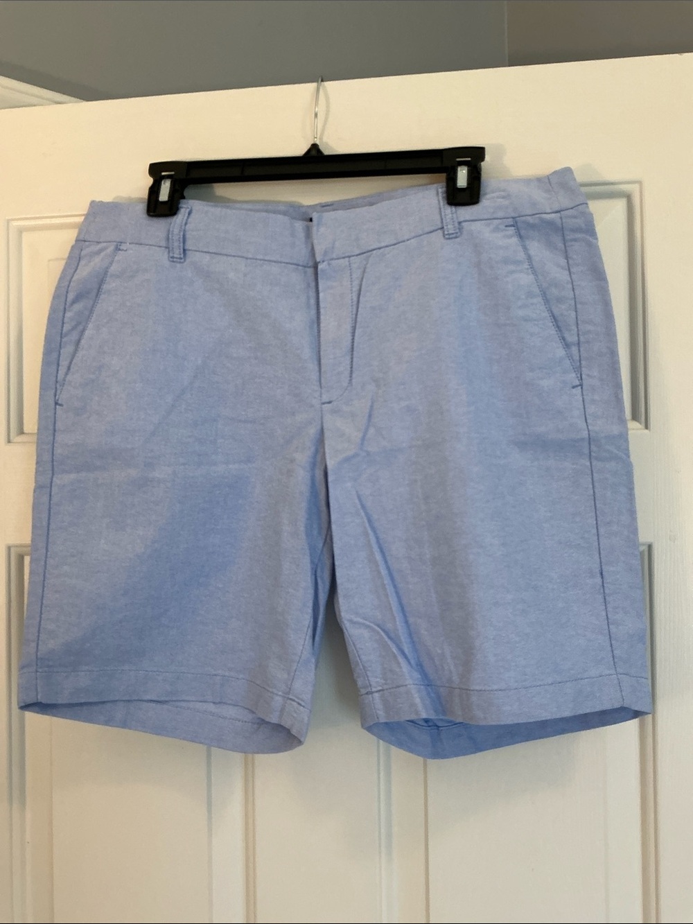 J. Crew Women’s Blue Chambray 9” Bermuda Shorts size 10